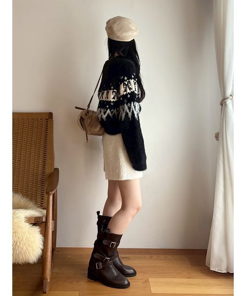 LILY BROWN（リリーブラウン）の「[L.B CANDY STOCK]リボンビジューニット（ニット/セーター・レディース・ホワイト/レッド/ブラック・F）」の16枚目の写真