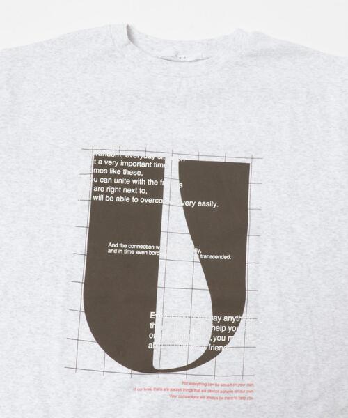 KBF（ケイビーエフ）の「ナップドルーズプリントTEE（Tシャツ/カットソー・レディース・グレー系その他/チャコールグレー・ONE）」の10枚目の写真