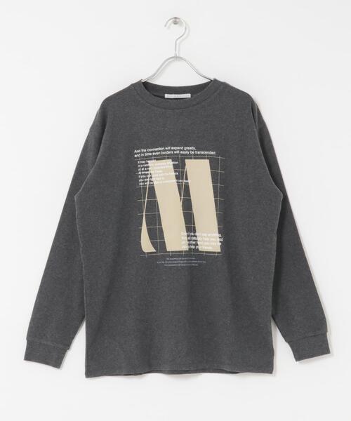 KBF（ケイビーエフ）の「ナップドルーズプリントTEE（Tシャツ/カットソー・レディース・グレー系その他/チャコールグレー・ONE）」の17枚目の写真