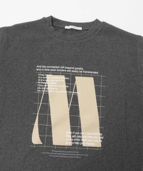 KBF（ケイビーエフ）の「ナップドルーズプリントTEE（Tシャツ/カットソー・レディース・グレー系その他/チャコールグレー・ONE）」の18枚目の写真