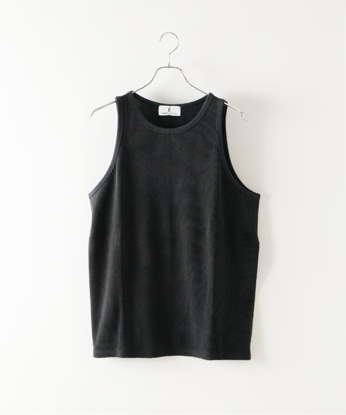EDIFICE(エディフィス)の「E. TanC(タンク) MICRO WAFFLE タンクトップ(タンクトップ・メンズ・チャコールグレー/ホワイト・MEDIUM/LARGE)」の1枚目の写真