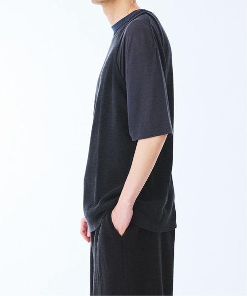 EDIFICE(エディフィス)の「E. TanC(タンク) MICRO WAFFLE タンクトップ(タンクトップ・メンズ・チャコールグレー/ホワイト・MEDIUM/LARGE)」の6枚目の写真