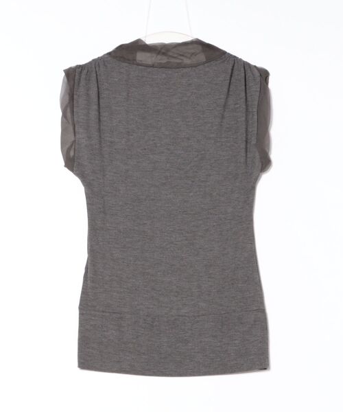 ginger and sprout（ジンジャーアンドスプラウト）の「ETC/カットソー(ノースリーブ)（Tシャツ/カットソー・レディース・グレー・40）」の2枚目の写真
