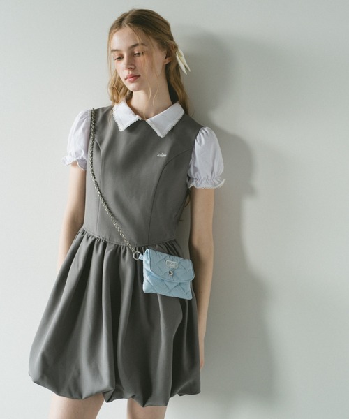 idem イデム　balloon mini onepiece balloon mini onepiece – idem