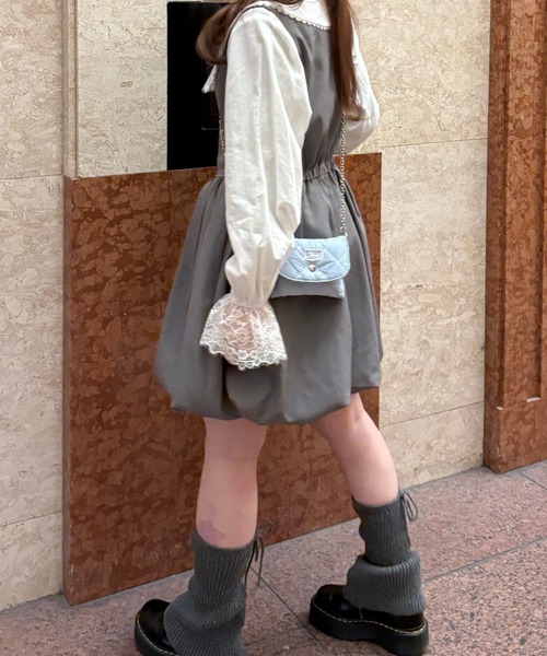 balloon mini onepiece / ノースリバルーンミニワンピ(ジャンパー balloon mini onepiece / ノースリバルーンミニワンピ(ジャンパー