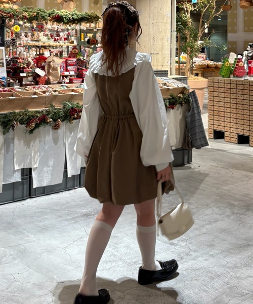 idem イデム　balloon mini onepiece balloon mini onepiece / ノースリバルーンミニワンピ（ジャンパー
