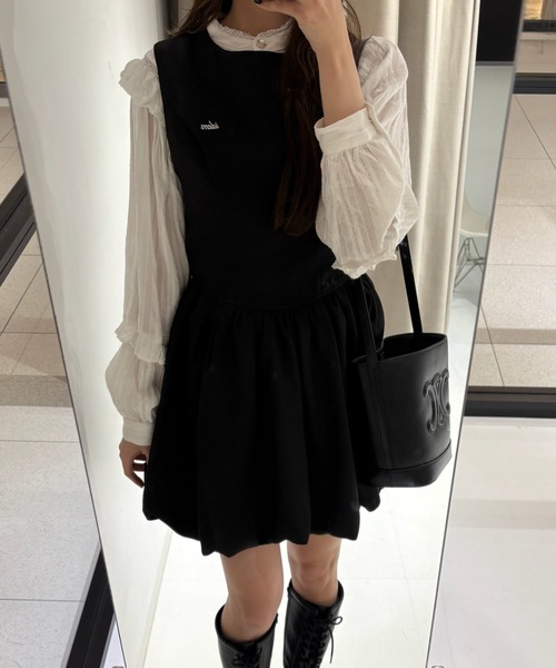 idem（イデム）の「balloon mini onepiece / ノースリバルーン