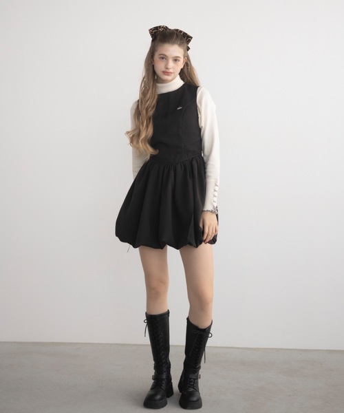 balloon mini onepiece / ノースリバルーンミニワンピ（ジャンパー