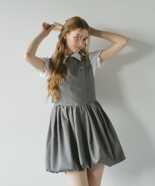 idem イデム　balloon mini onepiece balloon mini onepiece / ノースリバルーンミニワンピ（ジャンパー
