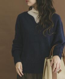ITEMS URBANRESEARCH | ラクーンキーネックニット(ニット/セーター)