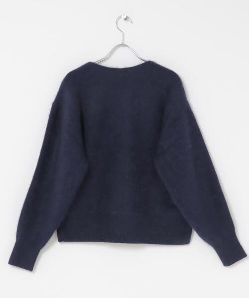 ITEMS URBANRESEARCH(アイテムズ アーバンリサーチ)の「ラクーンキーネックニット(ニット/セーター・レディース・オフホワイト/ベージュ/ネイビー/ピンク・FREE)」の12枚目の写真