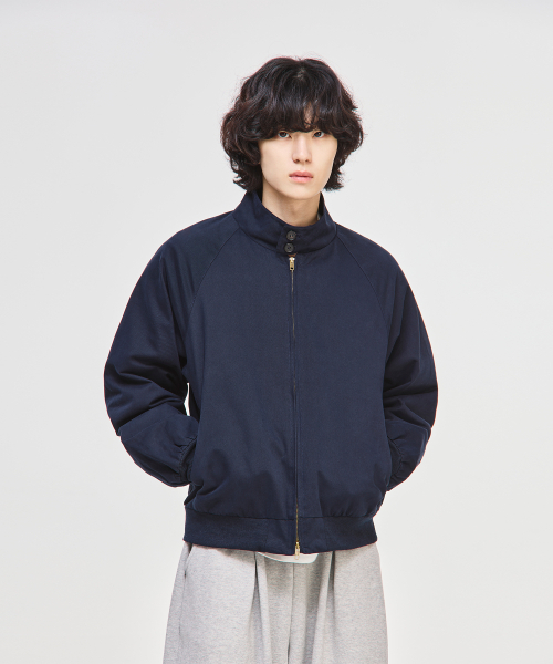 SIGNATURE（シグネチャ）の「コットンクロップヘリンボンジャケット[ネイビー]（ブルゾン・レディース・その他・MEDIUM/LARGE）」の3枚目の写真