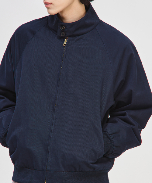SIGNATURE（シグネチャ）の「コットンクロップヘリンボンジャケット[ネイビー]（ブルゾン・レディース・その他・MEDIUM/LARGE）」の4枚目の写真