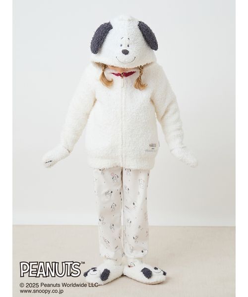 セール】【PEANUTS PUPPIES】【KIDS】スヌーピーパーカ（ルームウェア