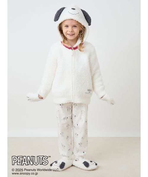 セール】【PEANUTS PUPPIES】【KIDS】スヌーピーパーカ（ルームウェア