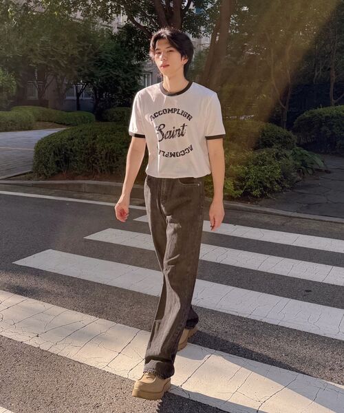 DNSR(ディーエヌエスアール)の「セイントシルケットハーフリンガーティーシャツホワイト(Tシャツ/カットソー・メンズ・その他・MEDIUM/LARGE/X-LARGE)」の4枚目の写真