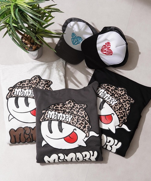 セール】【MEMORY】レオパード オバケ ZIPパーカー / Leopard Ghost