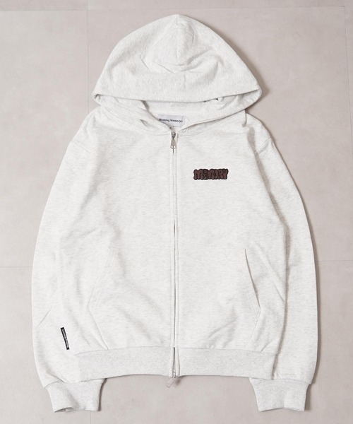 #MEMORY(メモリー)の「【MEMORY】レオパード オバケ ZIPパーカー / Leopard Ghost ZIP Hoodie(パーカー・メンズ・チャコールグレー/ホワイト系/ブラック・S/M/L)」の5枚目の写真