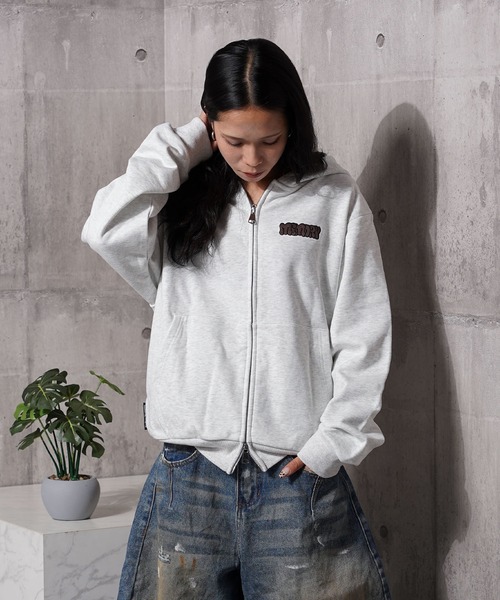 ★S★ 9090 OG レオパードロゴ ジップアップパーカー 9090 OG Logo Zip Hoodie ジップパーカー