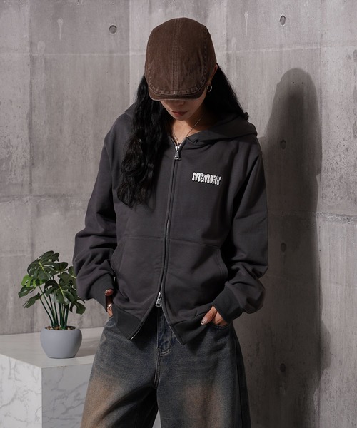 MEMORY】レオパード オバケ ZIPパーカー / Leopard Ghost ZIP Hoodie