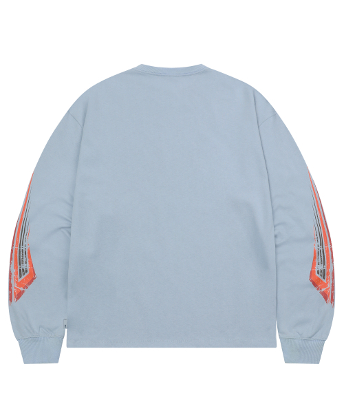 F.ILLUMINATE(フィルミネイト)の「ドリームチェイサー ロングスリーブ-スカイブルー(Tシャツ/カットソー・レディース・その他・SMALL/MEDIUM/LARGE)」の2枚目の写真