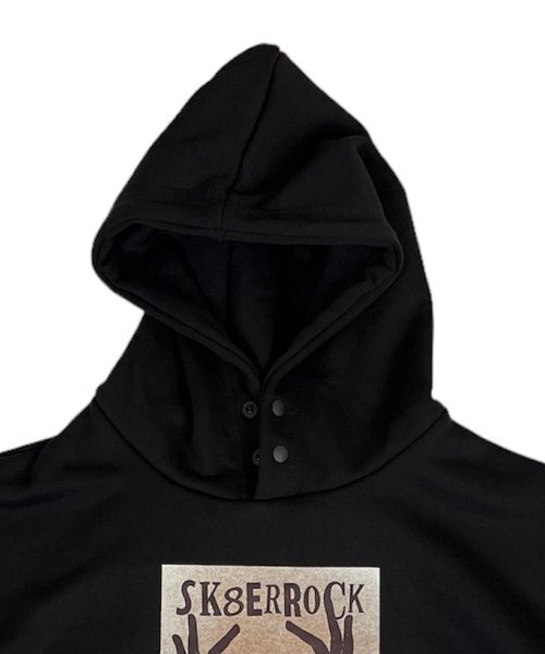 SK8ER ROCK（スケーターロック）の「Shhh Hand Warmer Sweat Hoodie Black（パーカー・レディース・その他・FREE）」の3枚目の写真