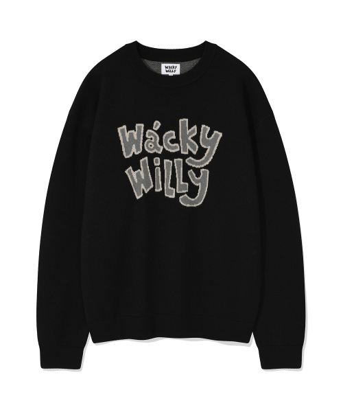 Wacky WiLLy(ワッキーウィリー)の「タイポジャカードニットブラック(ニット/セーター・レディース・その他・LARGE/X-LARGE/SMALL/MEDIUM)」の1枚目の写真