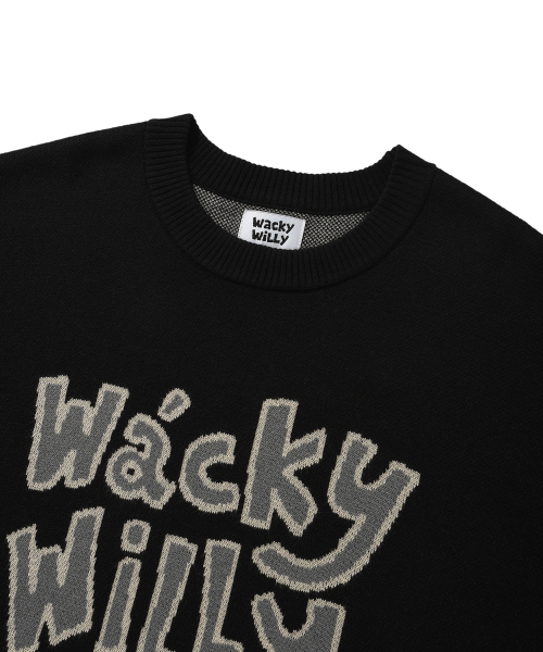 Wacky WiLLy(ワッキーウィリー)の「タイポジャカードニットブラック(ニット/セーター・レディース・その他・LARGE/X-LARGE/SMALL/MEDIUM)」の4枚目の写真