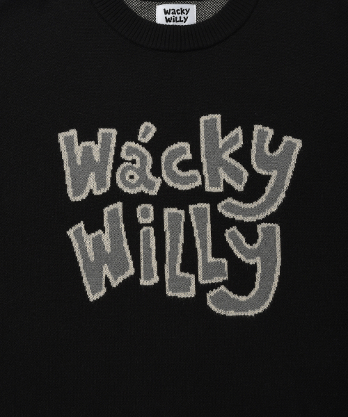 Wacky WiLLy(ワッキーウィリー)の「タイポジャカードニットブラック(ニット/セーター・レディース・その他・LARGE/X-LARGE/SMALL/MEDIUM)」の5枚目の写真