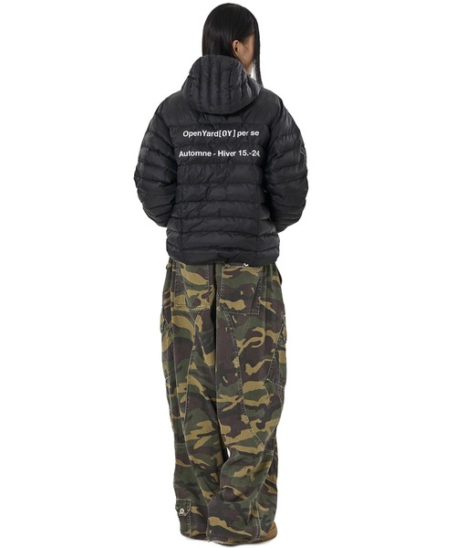 OY(オーワイ)の「『OY/オーワイ』CURVED ZIPPER LIGHTWEIGHT PUFFER JACKET/カーブジップライトウェイトジャケット(ダウンジャケット/コート・レディース・ブラック・L/M)」の11枚目の写真