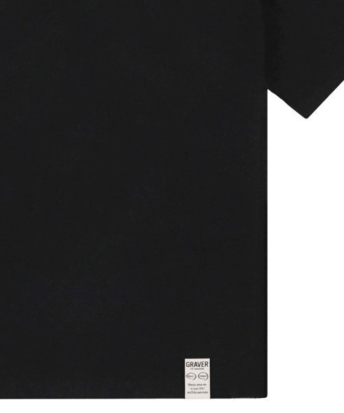 GRAVER（グレーバー）の「[ユニセックス]スモールストロベリーロゴ半袖Tシャツ_ブラック（Tシャツ/カットソー・レディース・ブラック・SMALL/MEDIUM/LARGE）」の5枚目の写真