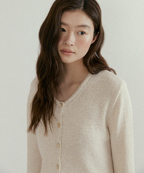 LINGSEOUL(リングソウル)の「linen blended knit cardigan-oatmeal(カーディガン/ボレロ・レディース・その他・FREE)」の3枚目の写真