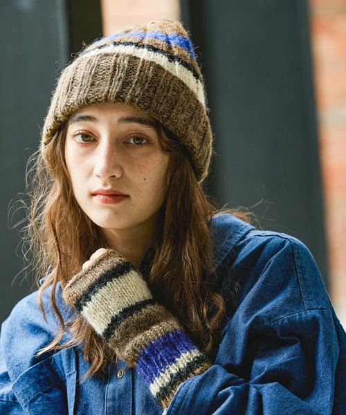 GEORGE'S(ジョージズ)の「LINEワッチ(ニットキャップ/ビーニー・レディース・カーキ/モカ・FREE)」の3枚目の写真