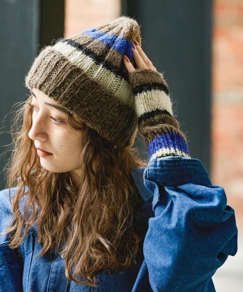 GEORGE'S(ジョージズ)の「LINEワッチ(ニットキャップ/ビーニー・レディース・カーキ/モカ・FREE)」の4枚目の写真