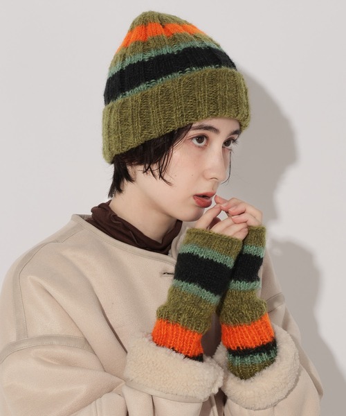 GEORGE'S(ジョージズ)の「LINEワッチ(ニットキャップ/ビーニー・レディース・カーキ/モカ・FREE)」の16枚目の写真