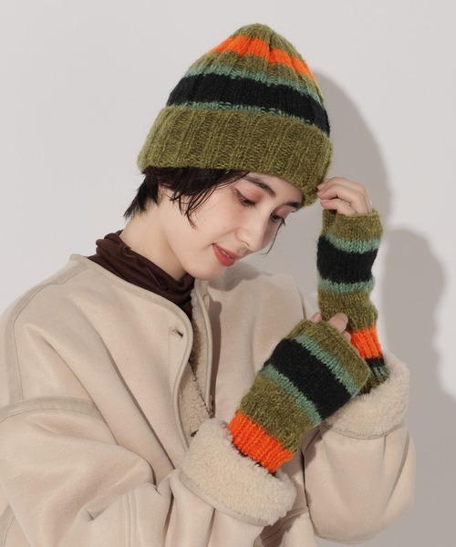 GEORGE'S(ジョージズ)の「LINEワッチ(ニットキャップ/ビーニー・レディース・カーキ/モカ・FREE)」の17枚目の写真