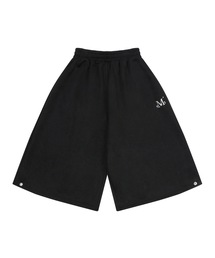 バウト裾ボタンバermudaハーフパンツ 男女共用 (2カラー)