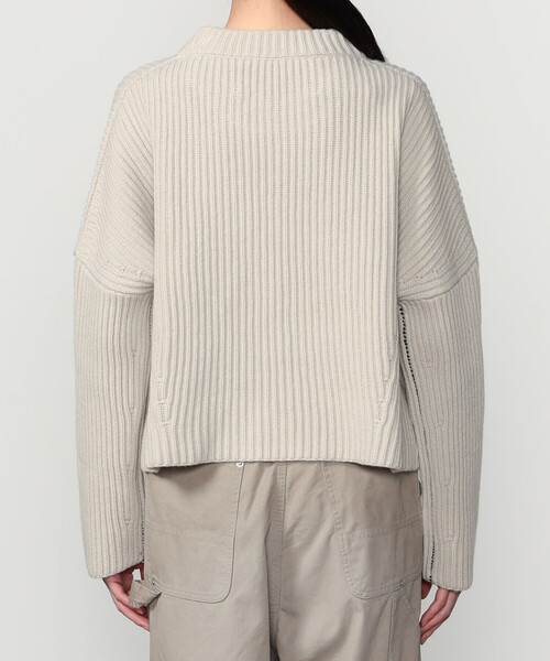 ROBERTO COLLINA（ロベルトコリーナ）の「roberto collina | リブニット クルーネックセーター WOMEN（ニット/セーター・レディース・ネイビー/オートミール/グレー系その他・XS）」の11枚目の写真