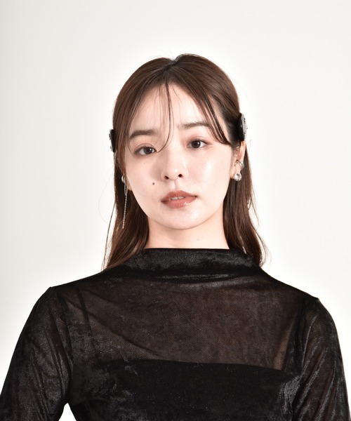 Y/lim(イリム)の「シアーベロアモックネックTシャツ(Tシャツ/カットソー・レディース・オフホワイト/グレー/ブラック/ベージュ・FREE)」の19枚目の写真