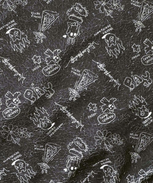 ScoLar Parity（スカラーパリティ）の「353133：落書き調Parityキャラ厚手ボアハイネックブルゾン（ブルゾン・レディース・ブラック/アイボリー・M）」の9枚目の写真