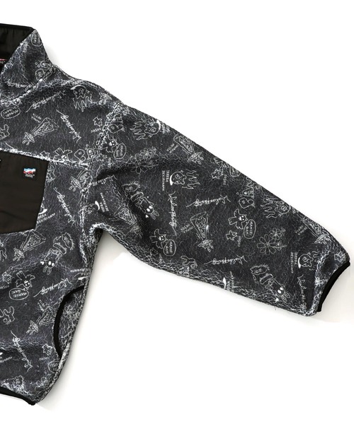 ScoLar Parity（スカラーパリティ）の「353133：落書き調Parityキャラ厚手ボアハイネックブルゾン（ブルゾン・レディース・ブラック/アイボリー・M）」の11枚目の写真