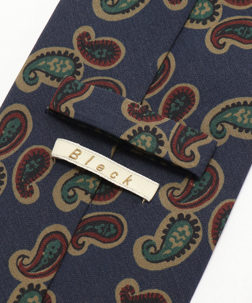 EDIFICE（エディフィス）の「BLECK(ブレック) 別注 Paisley タイ（ネクタイ・メンズ・ネイビー/ボルドー/チャコールグレー・FREE）」の7枚目の写真