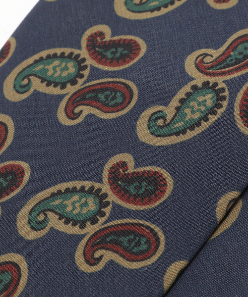 EDIFICE（エディフィス）の「BLECK(ブレック) 別注 Paisley タイ（ネクタイ・メンズ・ネイビー/ボルドー/チャコールグレー・FREE）」の9枚目の写真