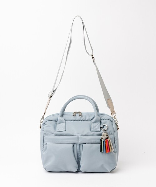 cheek(BAG)(チーク)の「【cheek】w pocket 3way boston カラーコードハンドル 3WAY ナイロン ボストン バッグ(ボストンバッグ・レディース・グレー/ブラック/カーキ/ベージュ・フリー)」の5枚目の写真