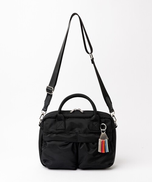 cheek(BAG)(チーク)の「【cheek】w pocket 3way boston カラーコードハンドル 3WAY ナイロン ボストン バッグ(ボストンバッグ・レディース・グレー/ブラック/カーキ/ベージュ・フリー)」の12枚目の写真