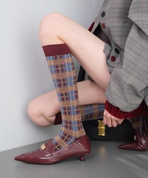 SANSeLF（サンセルフ）の「【SANSeLF】 クラシックパターンチェックハイソックス saa25a209（ソックス/靴下）」