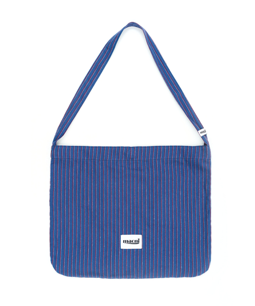 MACNI(マクニ)の「STRIPE ECO CROSS BAG BLUE(エコバッグ/サブバッグ・レディース・その他・FREE)」の2枚目の写真