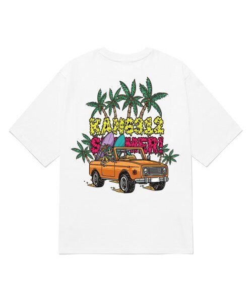 KAN6312(カン6312)の「KGTW0209 サーフィンキラー 20番手 半袖Tシャツ ホワイト(Tシャツ/カットソー・メンズ・その他・LARGE/MEDIUM/X-LARGE)」の1枚目の写真