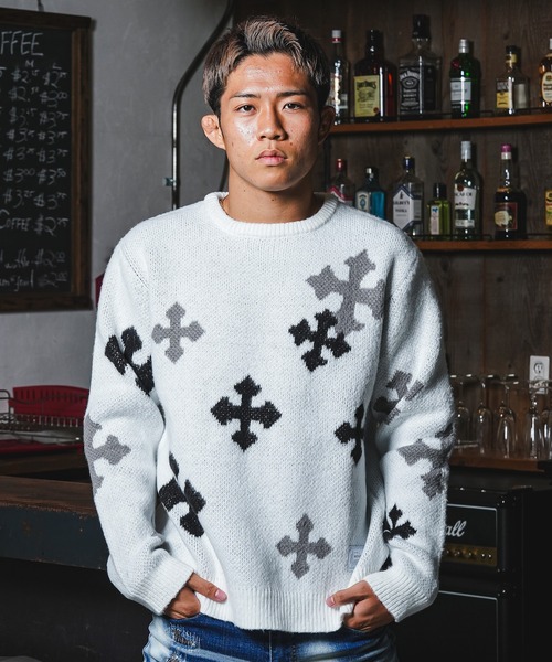 RTEGクロスニット（ニット/セーター）｜adamsJUGGLER（アダムス