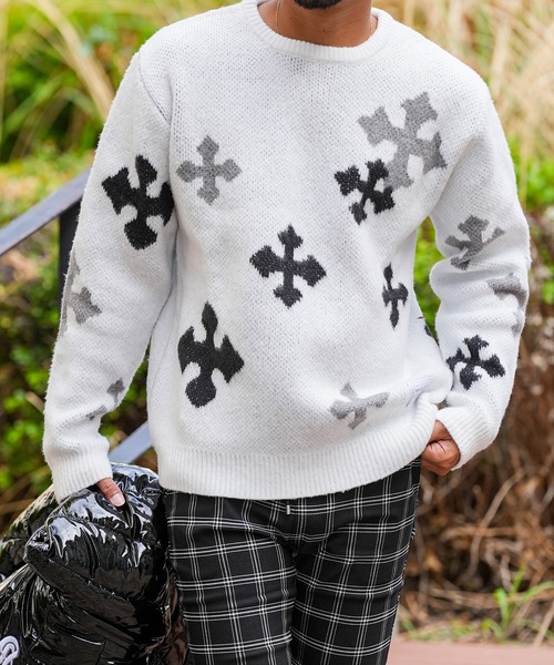 RTEGクロスニット（ニット/セーター）｜adamsJUGGLER（アダムス